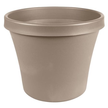 BBQ INNOVATIONS 8 in. Terra Pot Planter; Pebble Stone BB1524056